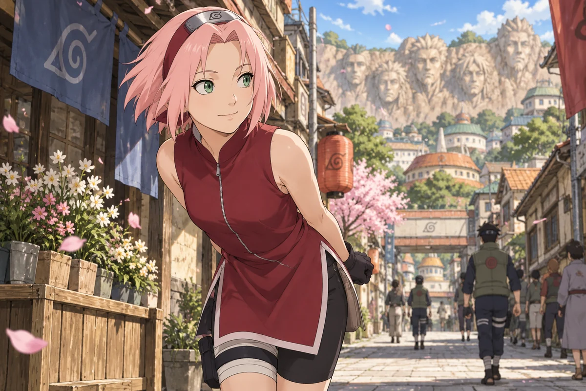 Sakura Haruno AI 插画