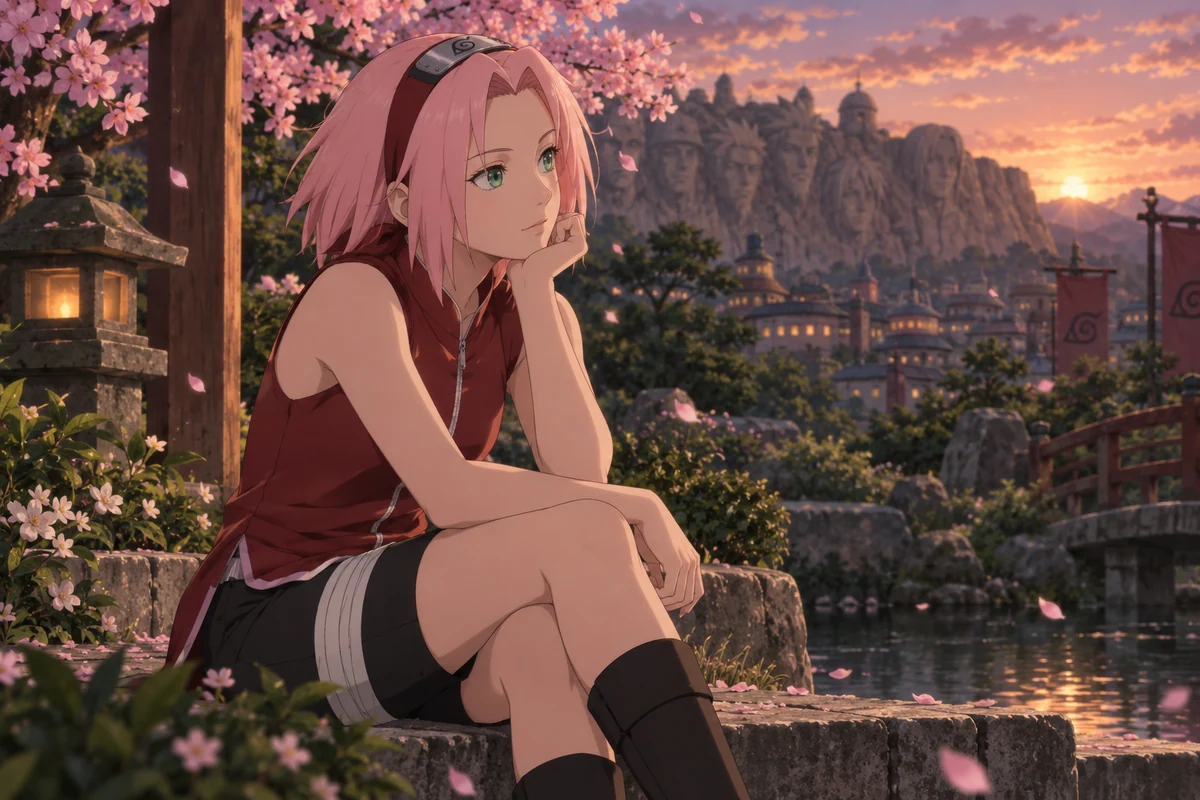 Sakura Haruno AI 插画