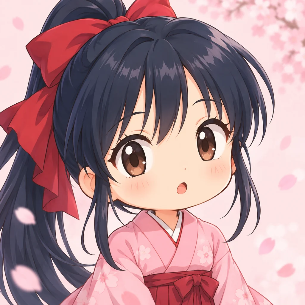 真宮寺さくら AI 辅助角色插画