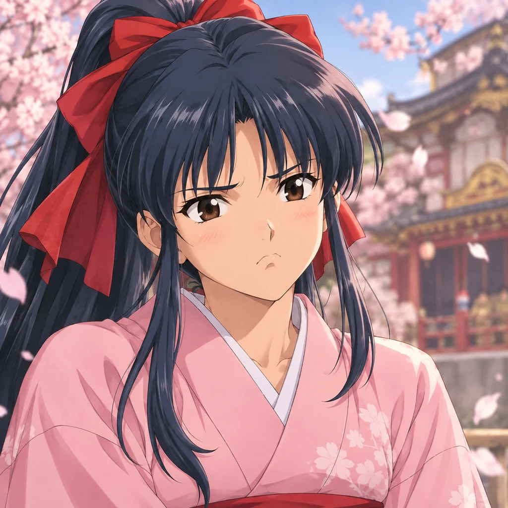 真宮寺さくら AI 辅助角色插画