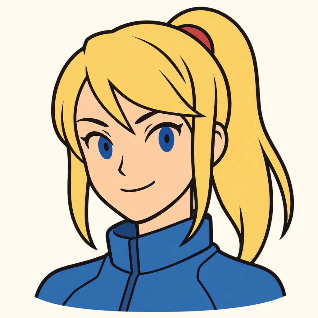 Samus Aran AI 辅助角色插画