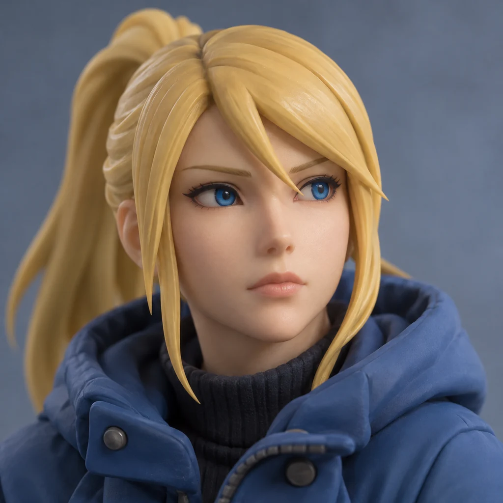 Samus Aran AI 辅助角色插画