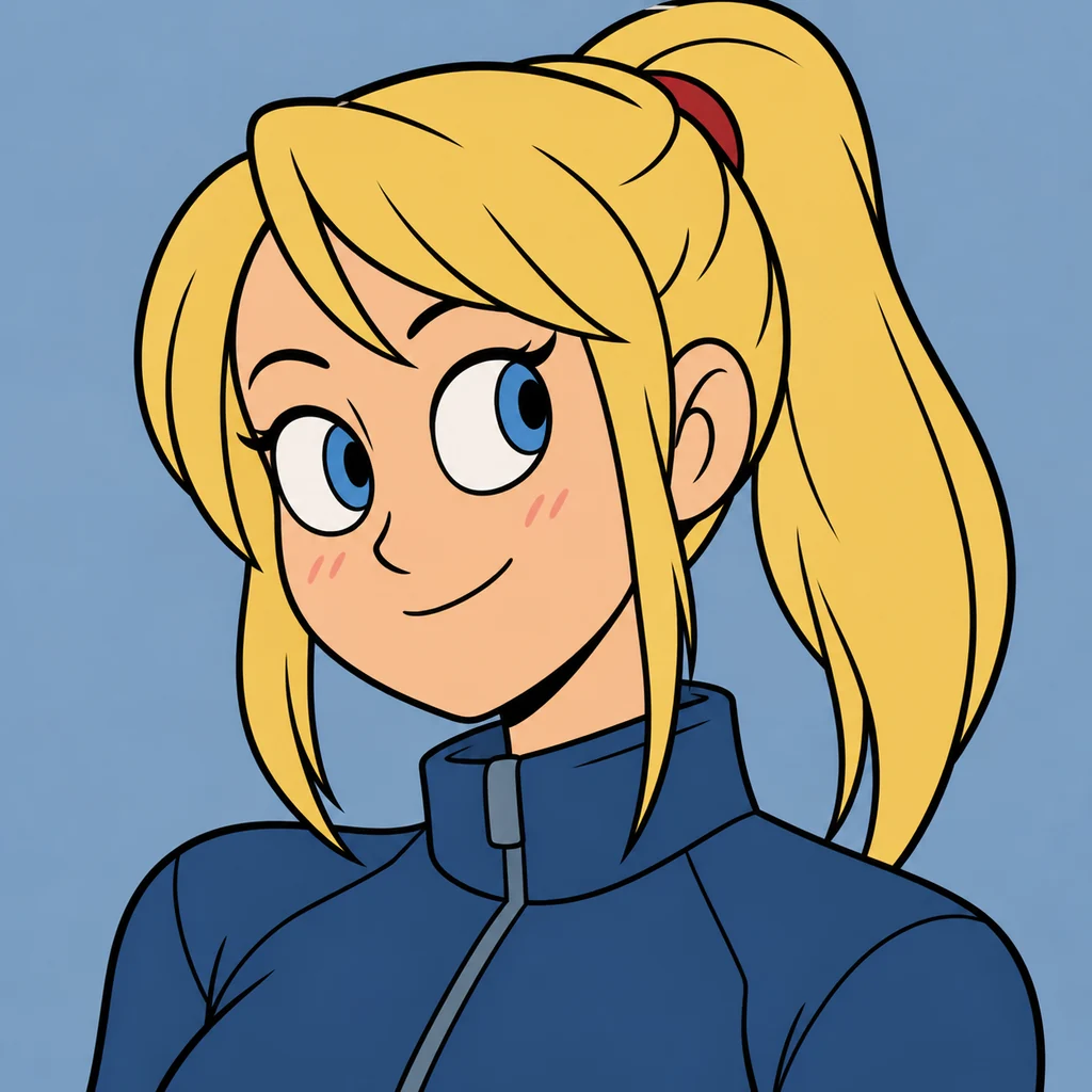Samus Aran AI 辅助角色插画