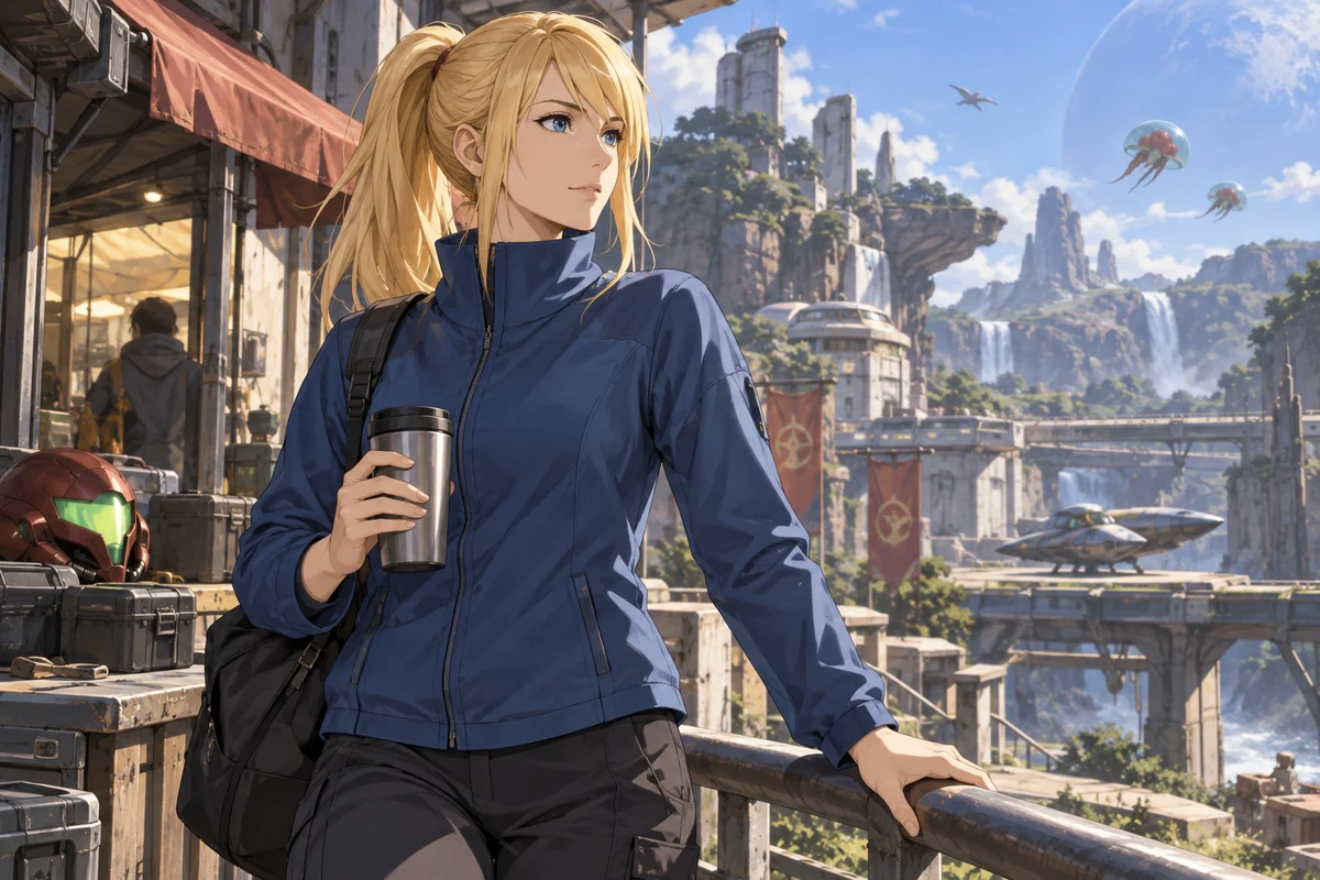 Samus Aran AI 插画