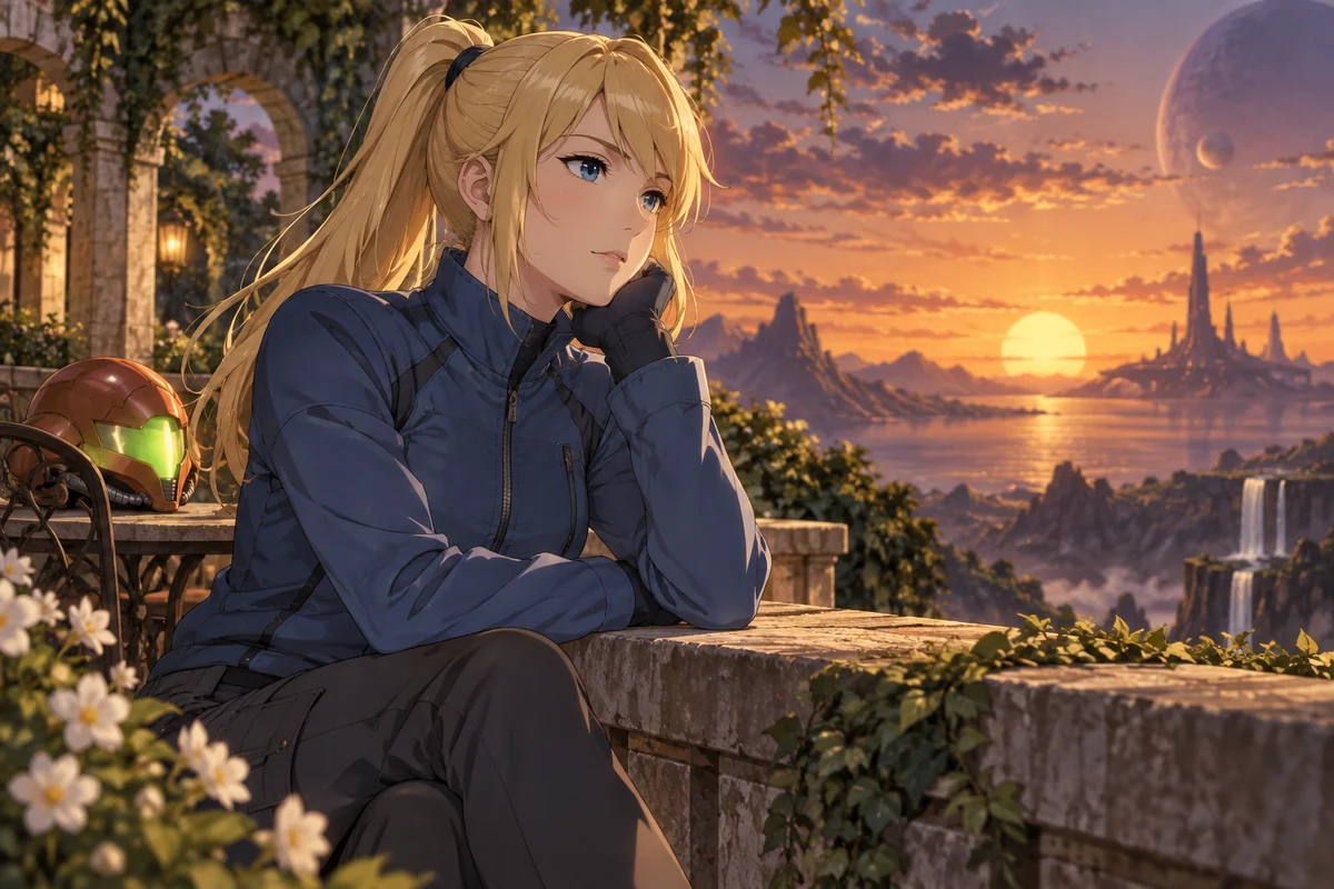 Samus Aran AI 插画