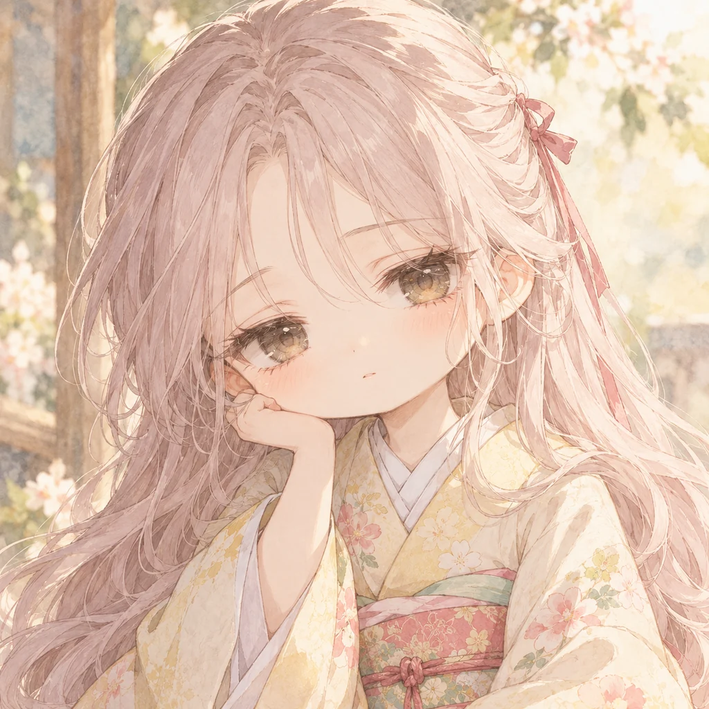 Satoko Kirigaya AI 辅助角色插画