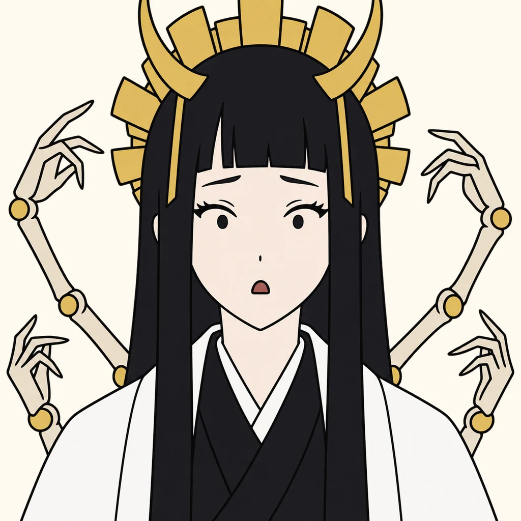 修多羅千手丸 AI 辅助角色插画