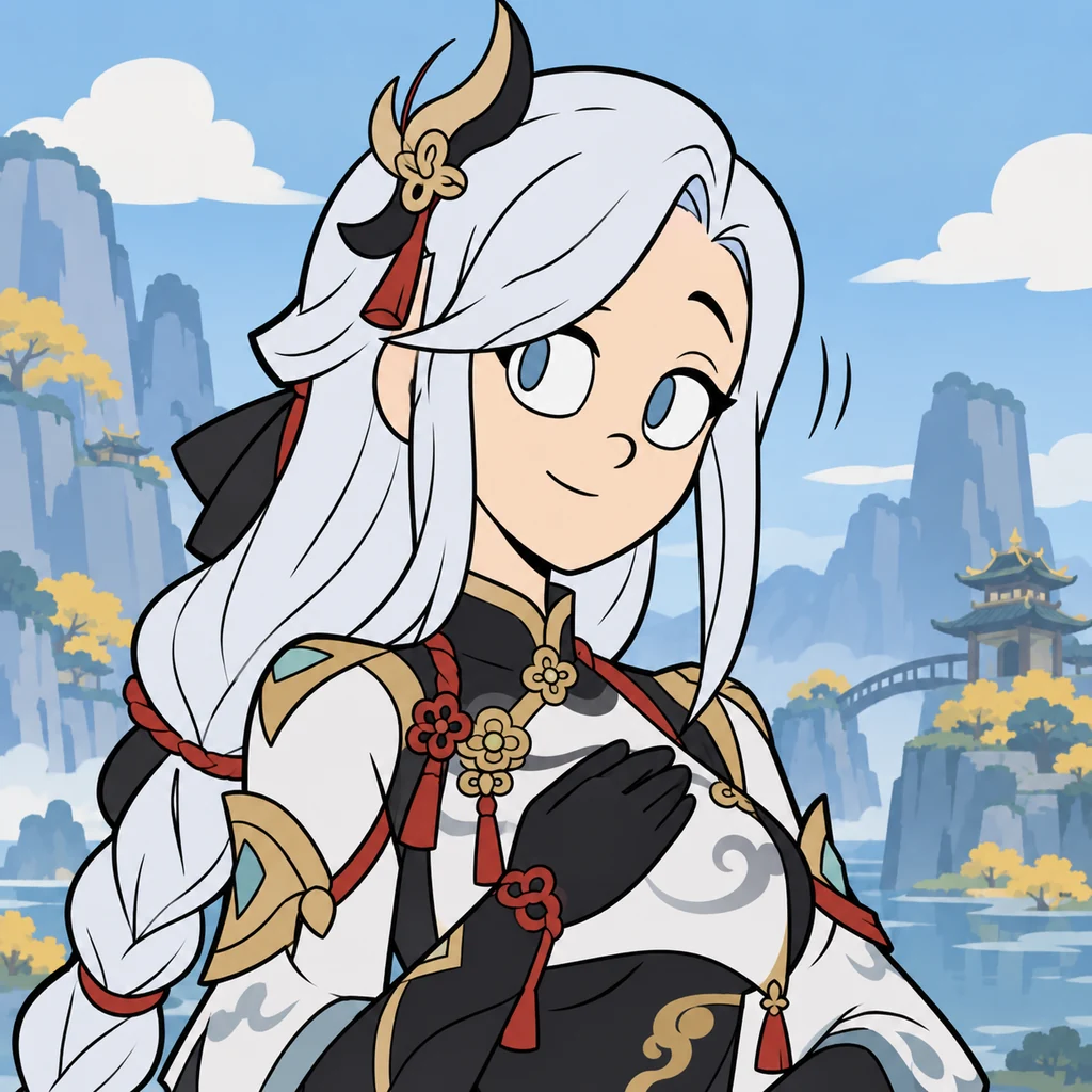 Shenhe AI 辅助角色插画