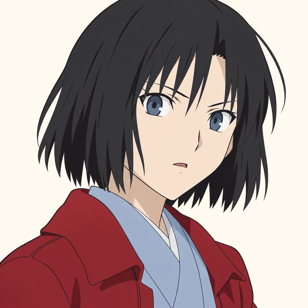 Shiki Ryougi AI 辅助角色插画