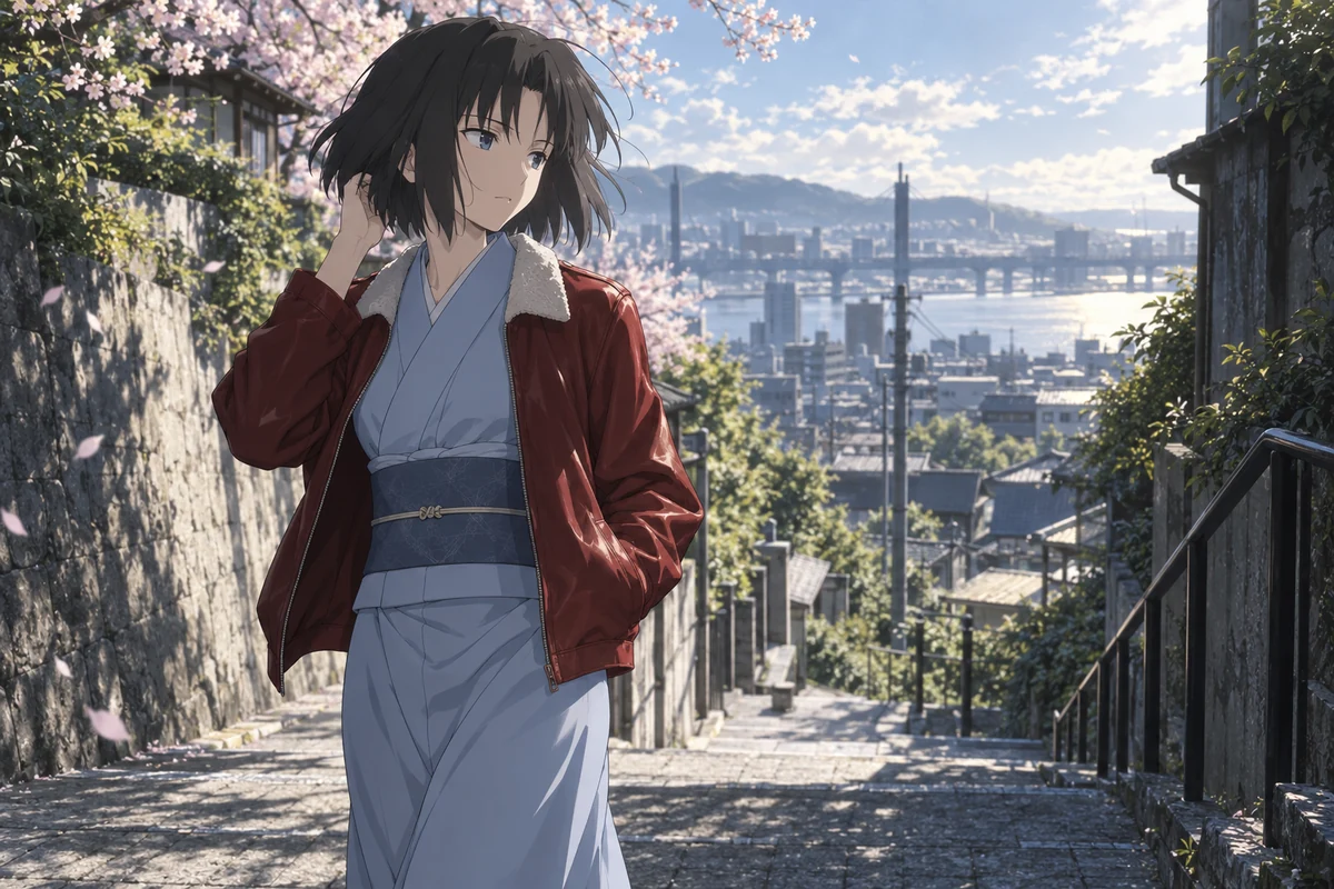 Shiki Ryougi AI 插画