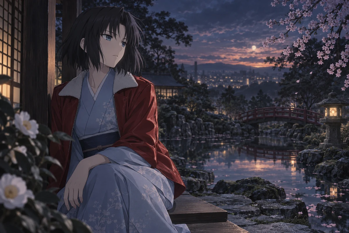 Shiki Ryougi AI 插画