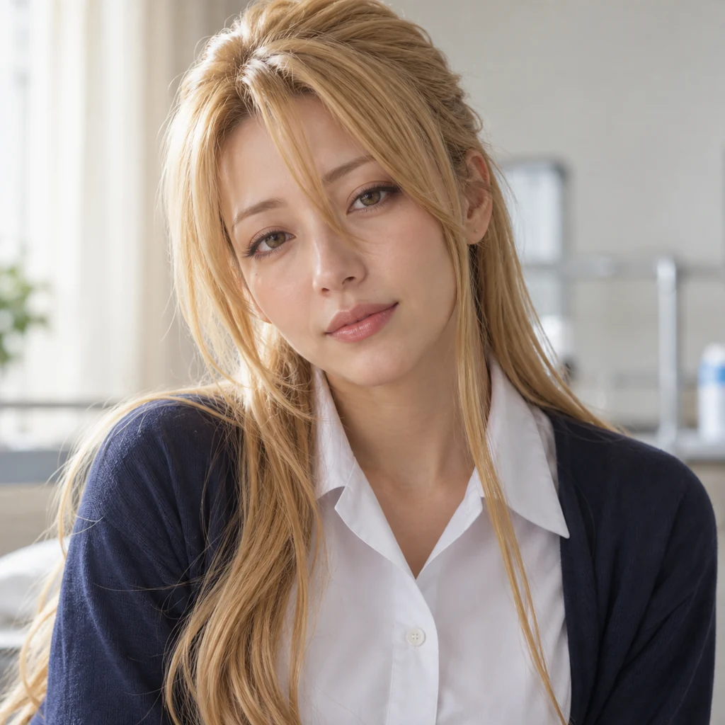 Shizuka Marikawa live-action AI portrait