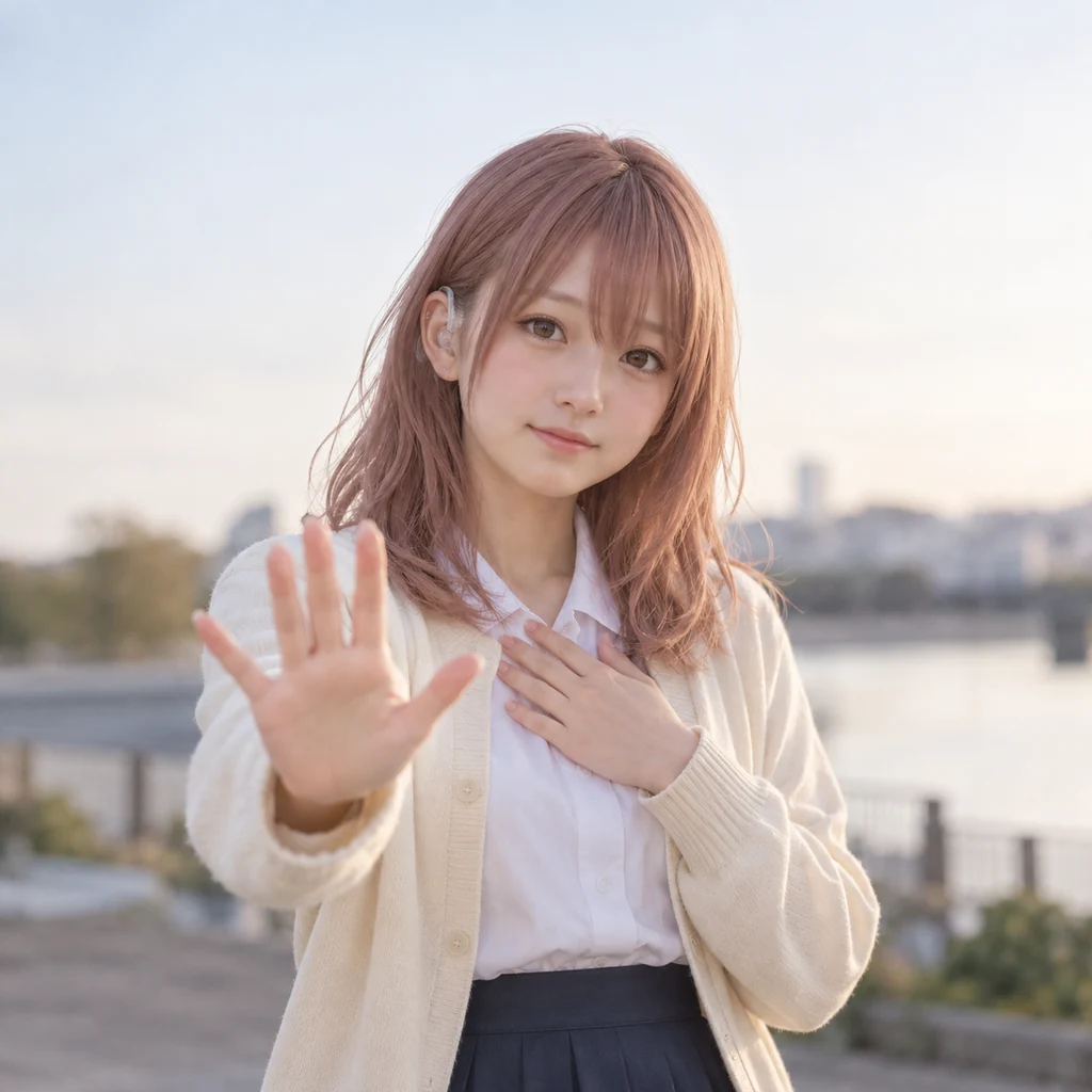Shouko Nishimiya live-action AI portrait
