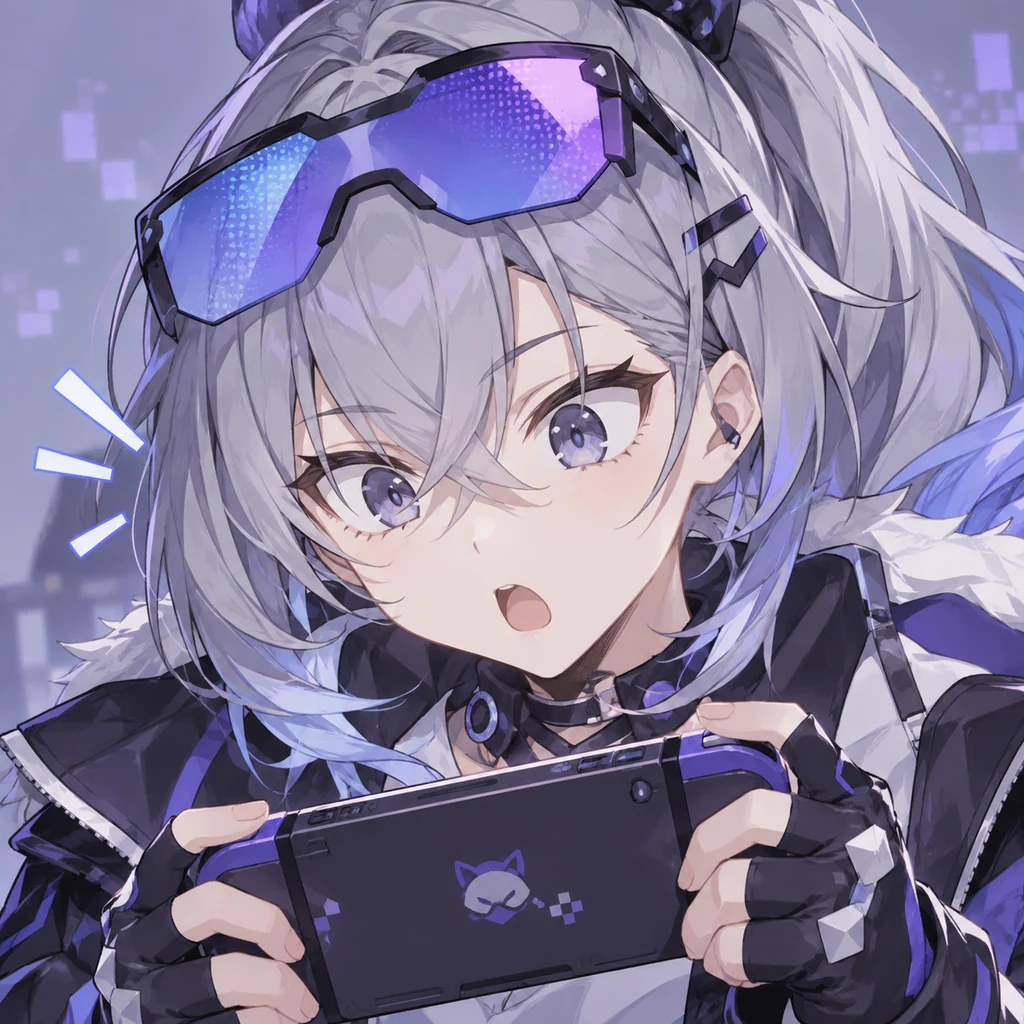 Silver Wolf AI 辅助角色插画