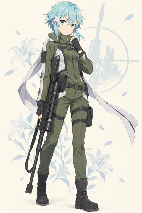 Sinon / Shino Asada角色示意插画
