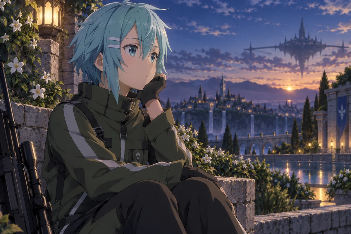 Sinon / Shino Asada AI 插画