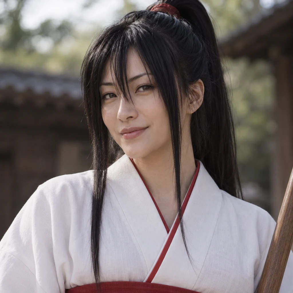 황혼의 스즈카 실사풍 AI 초상화