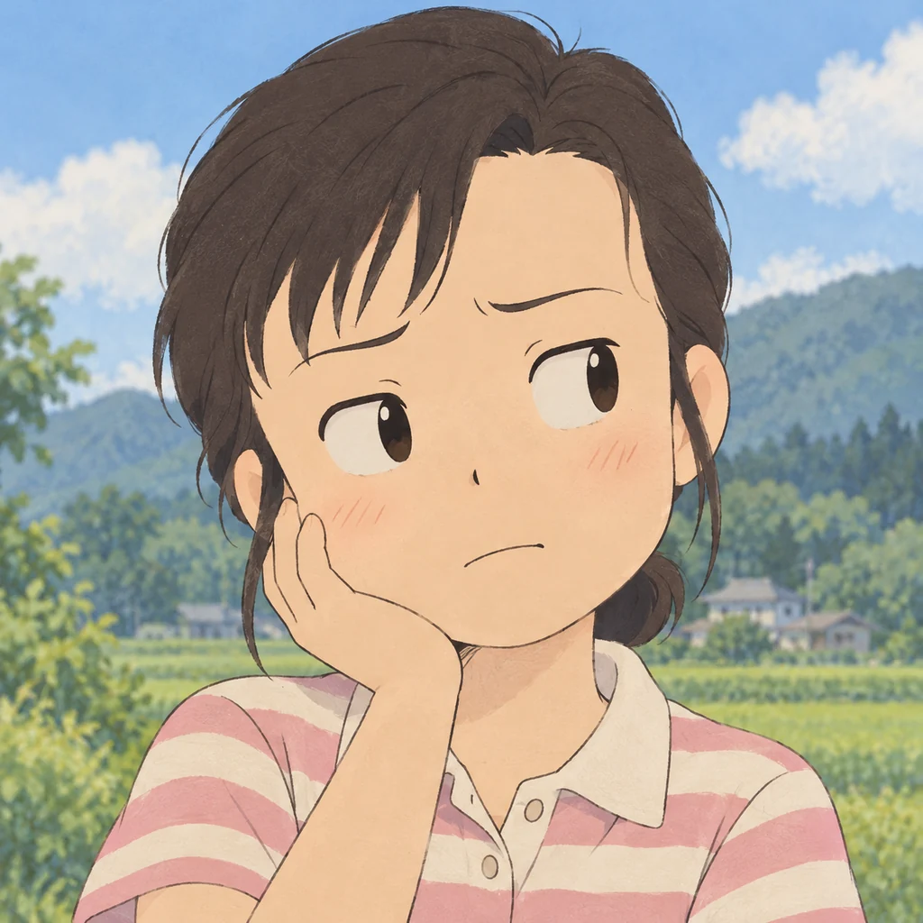 冈岛妙子 AI 辅助角色插画