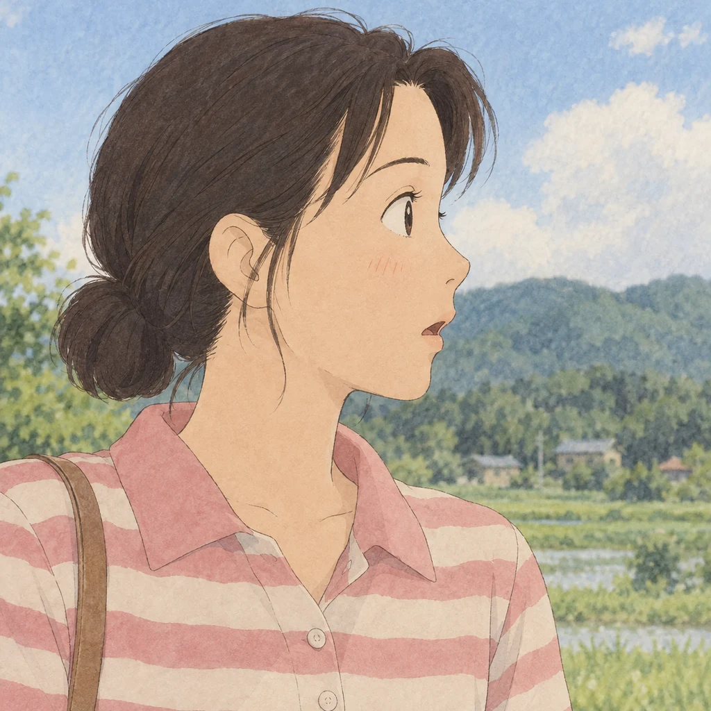 冈岛妙子 AI 辅助角色插画