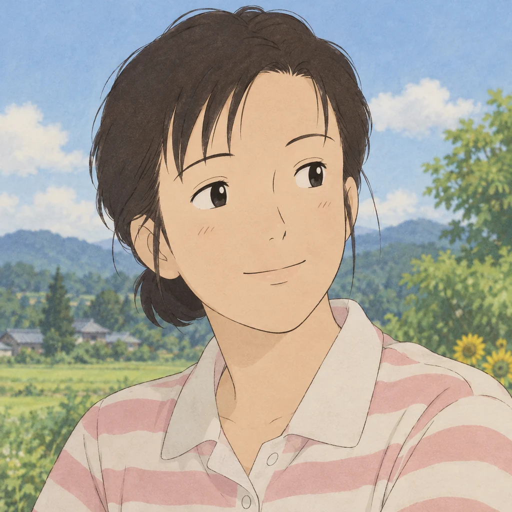 冈岛妙子 AI 辅助角色插画