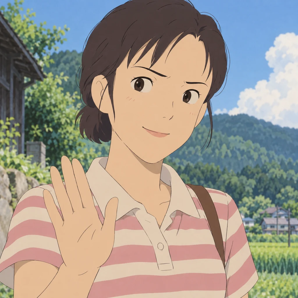 冈岛妙子 AI 辅助角色插画