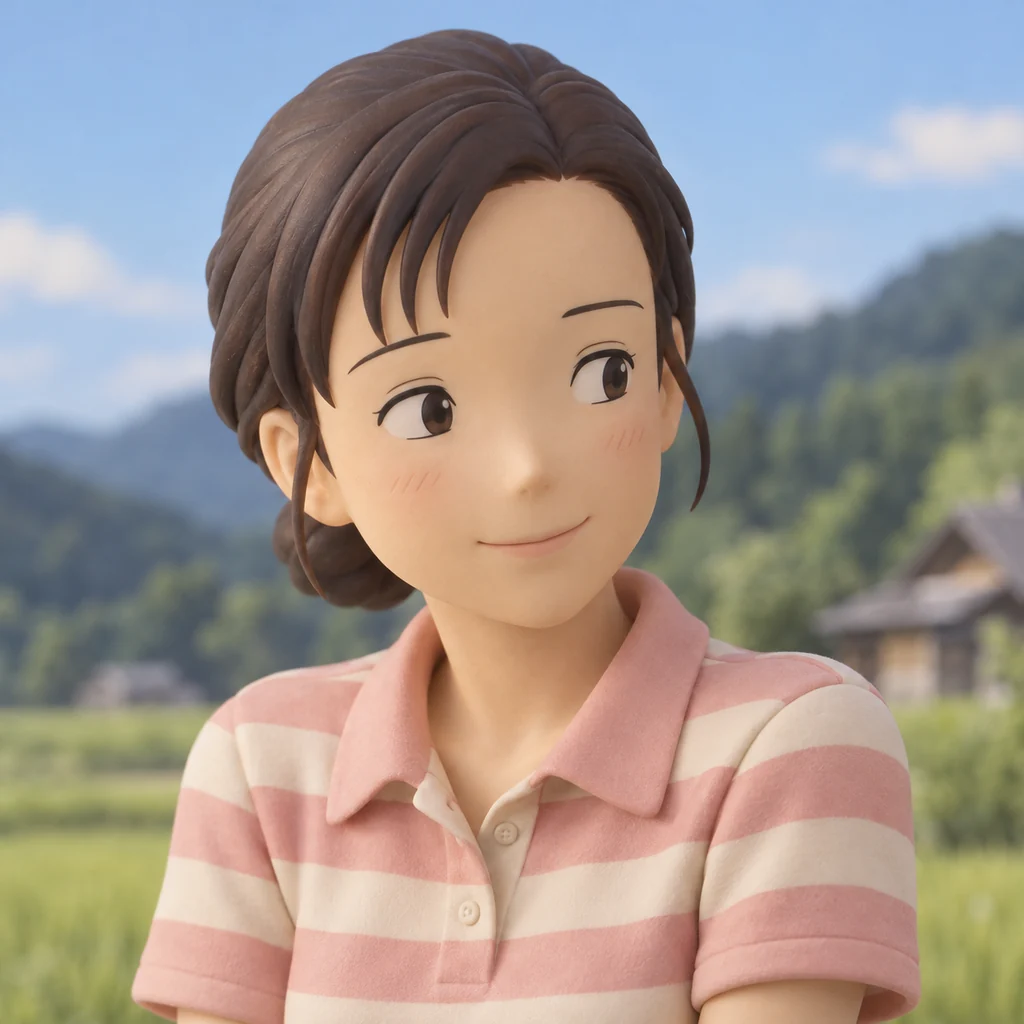 冈岛妙子 AI 辅助角色插画