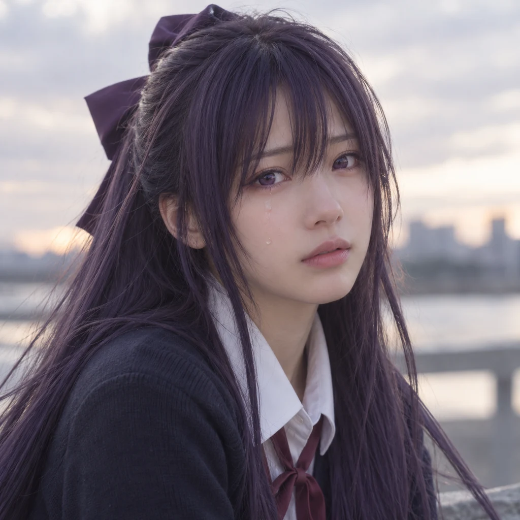 Tohka Yatogami live-action AI portrait