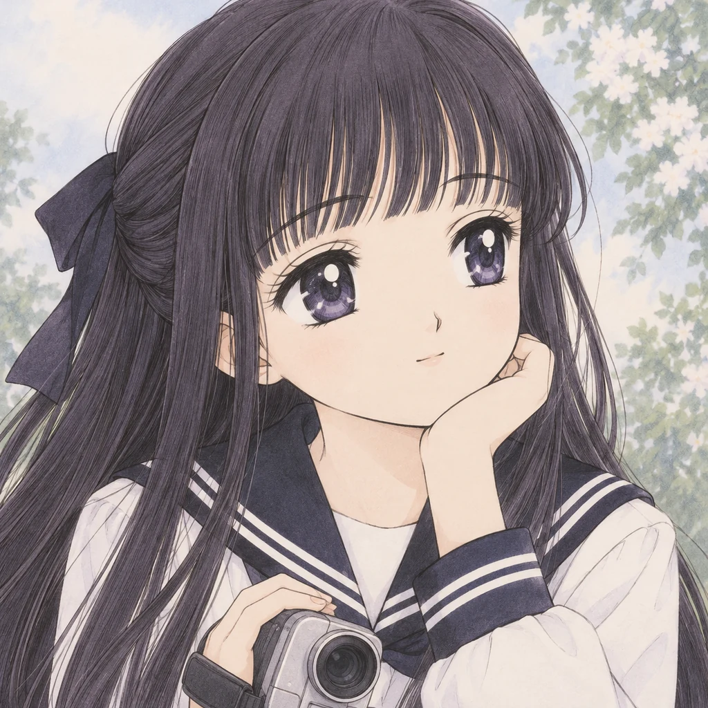 Tomoyo Daidouji AI 辅助角色插画