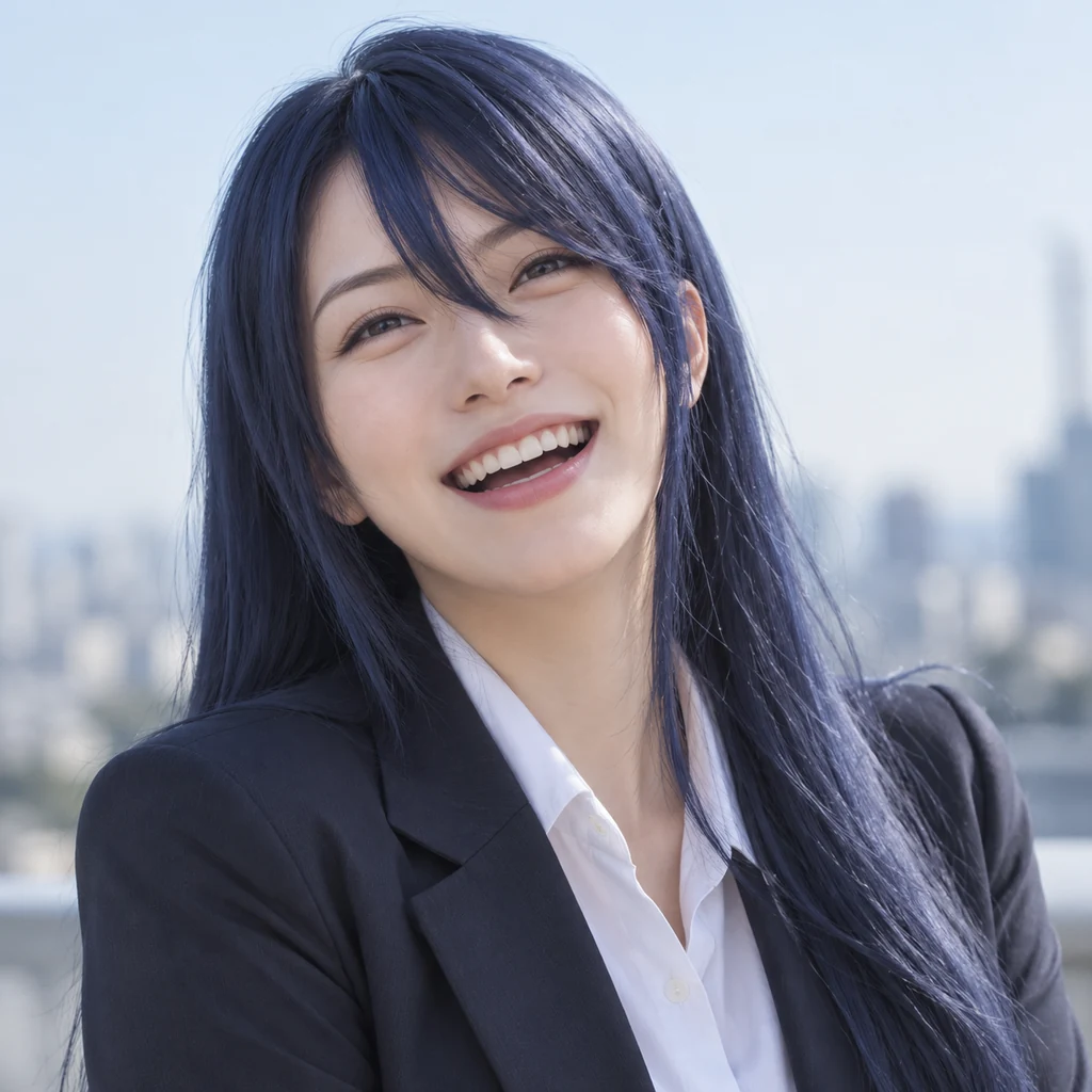 Towa Amane live-action AI portrait