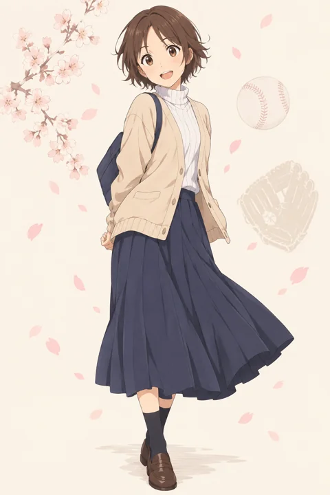 Tsubaki Sawabe角色示意插画