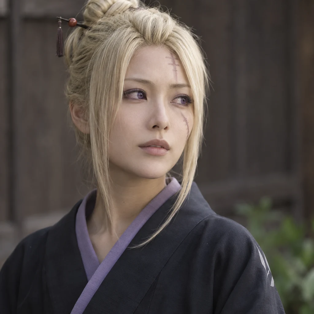 Tsukuyo live-action AI portrait