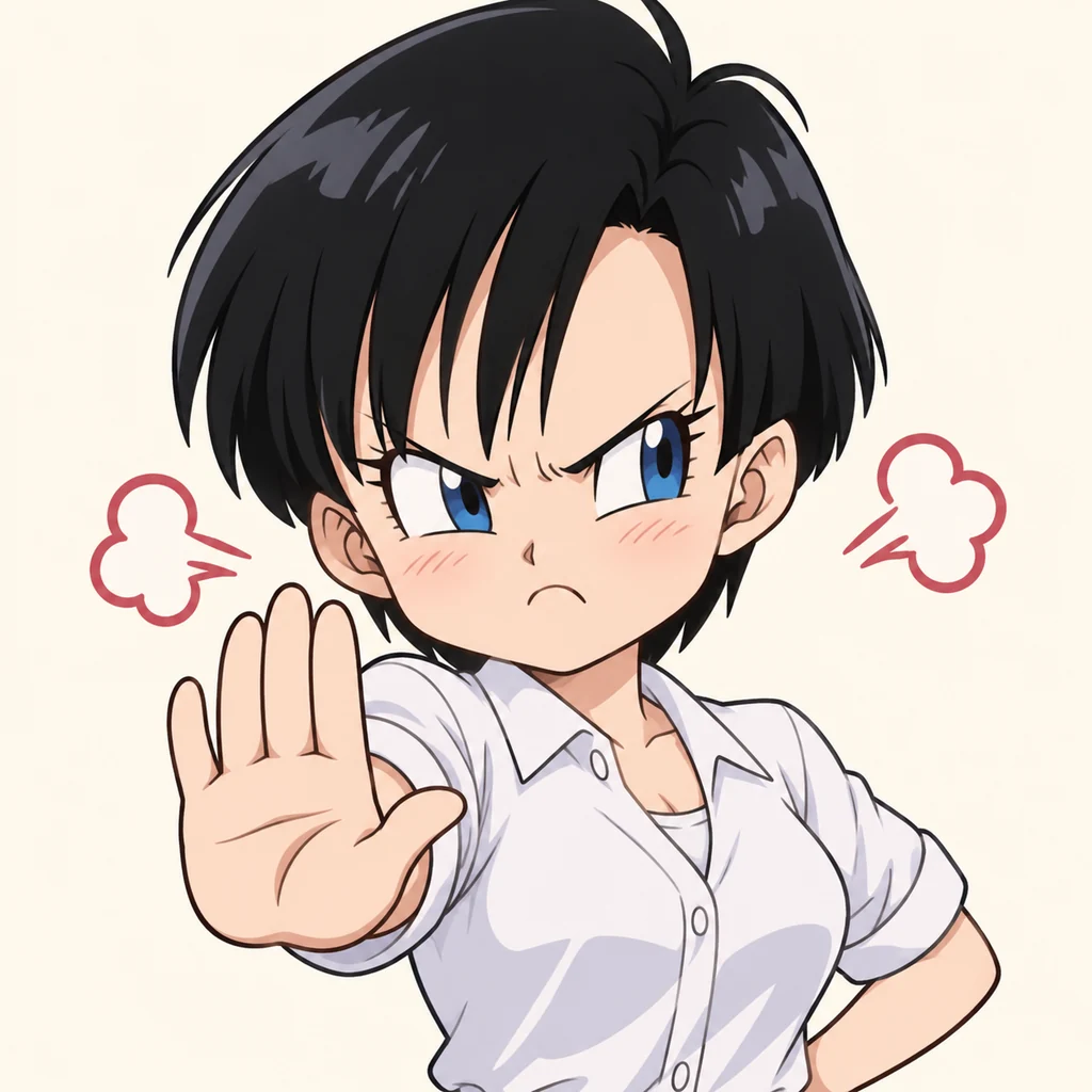 Videl 表情包 2