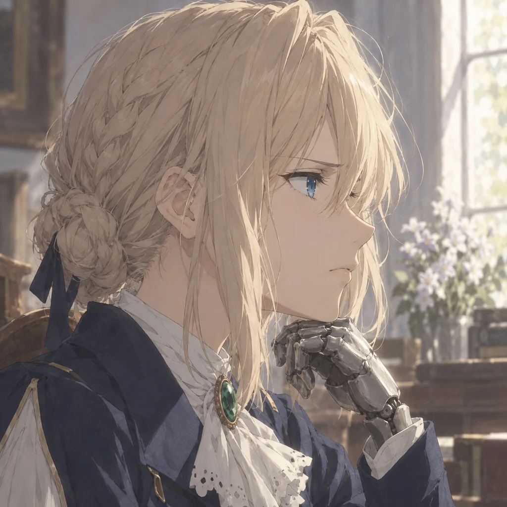 Violet Evergarden AI 辅助角色插画