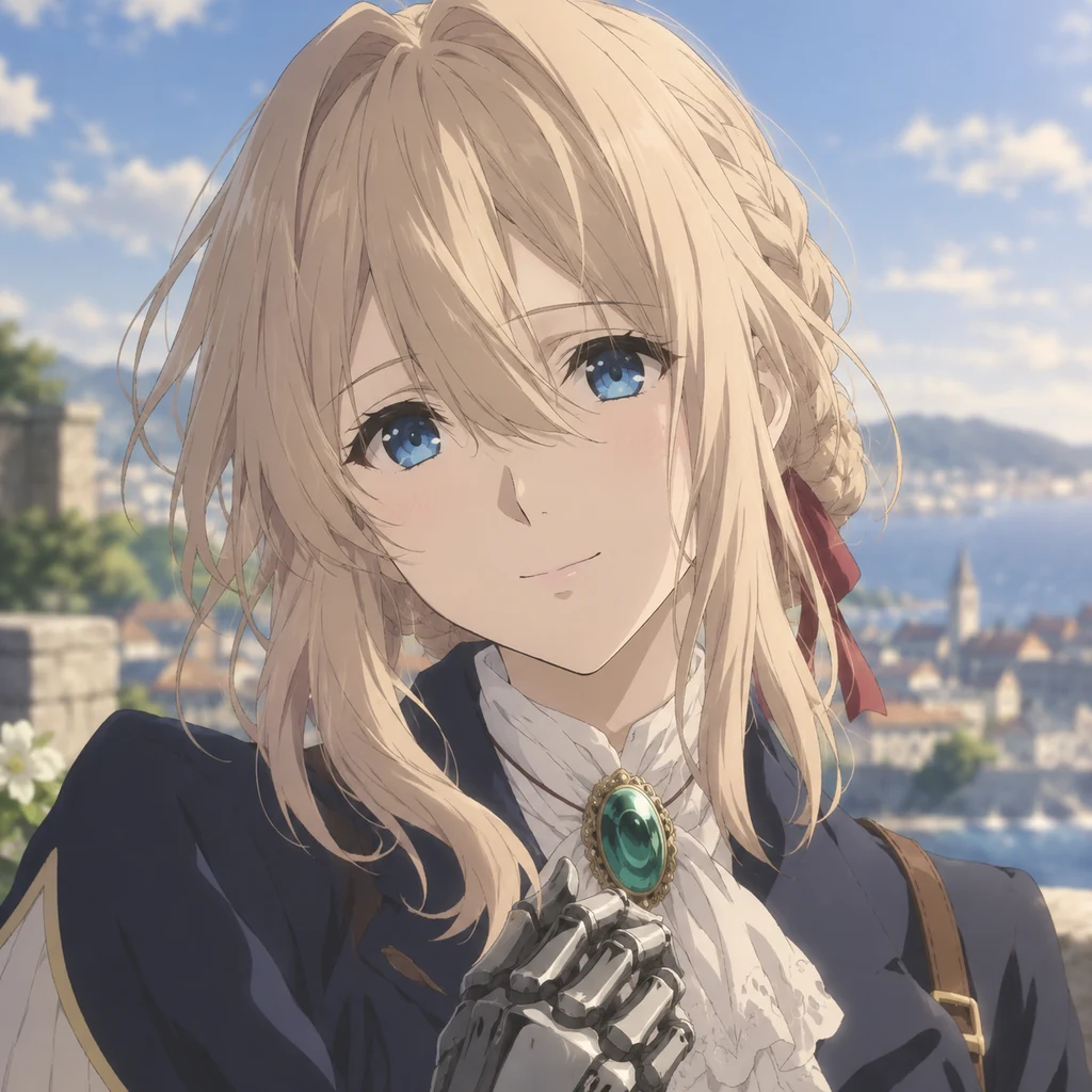 Violet Evergarden AI 辅助角色插画