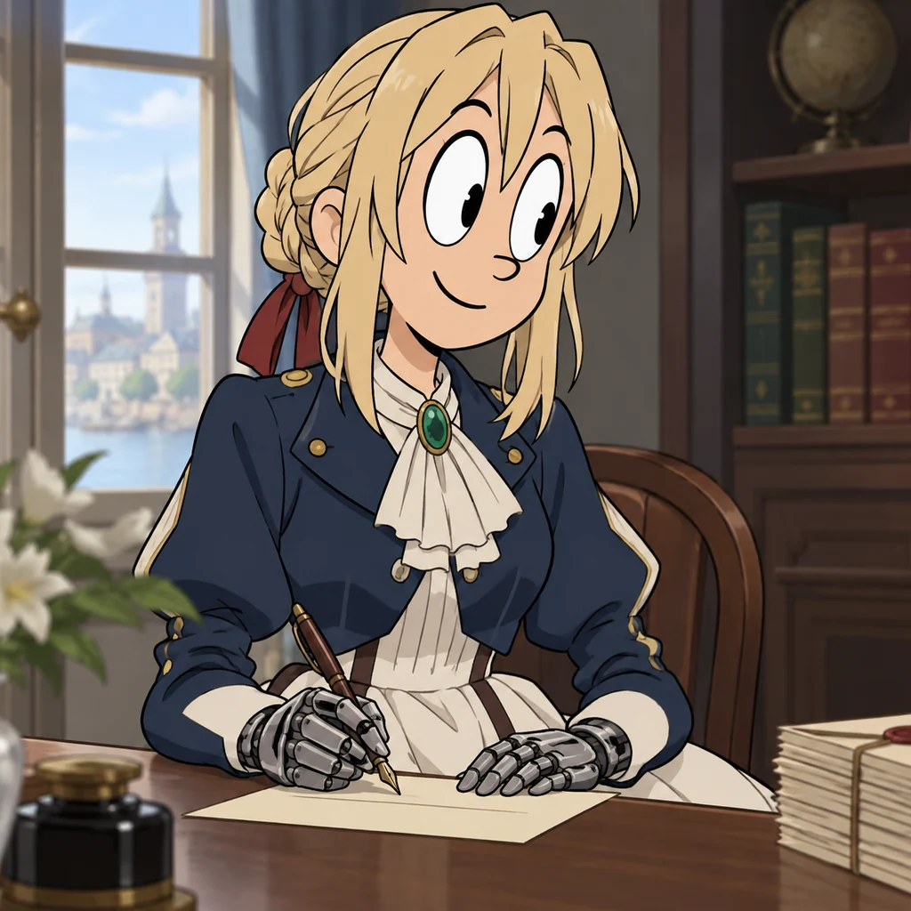Violet Evergarden AI 辅助角色插画