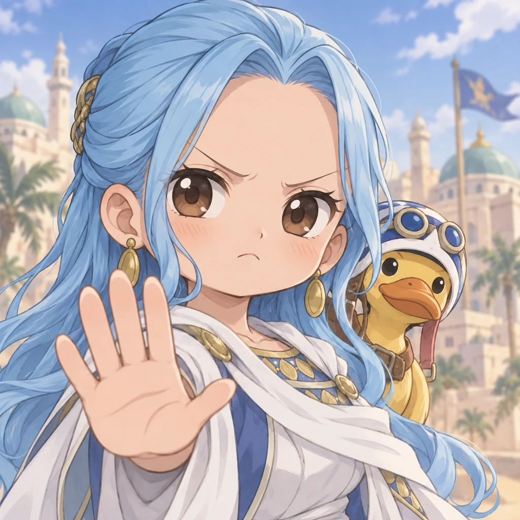 Nefertari Vivi AI 辅助角色插画