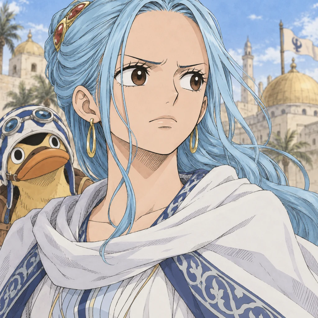 Nefertari Vivi AI 辅助角色插画