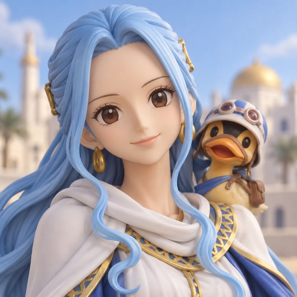 Nefertari Vivi AI 辅助角色插画