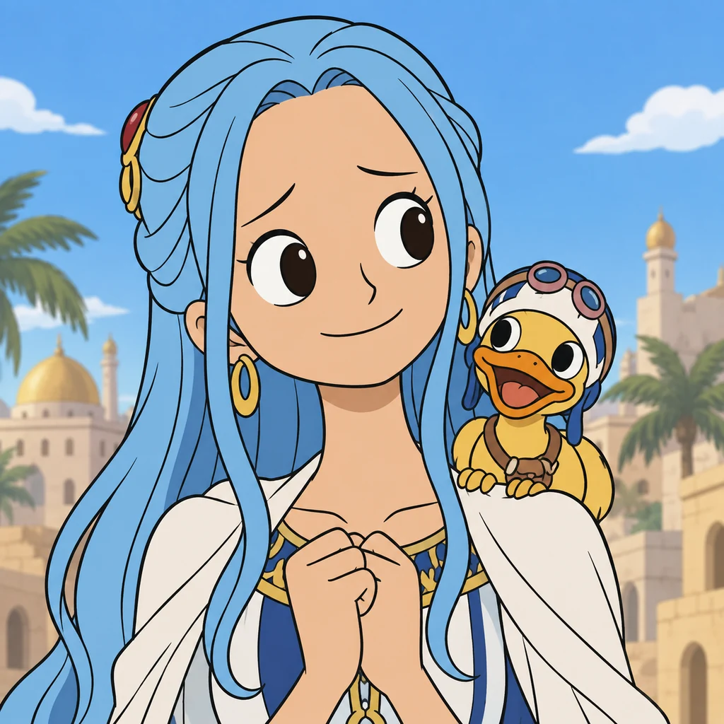 Nefertari Vivi AI 辅助角色插画
