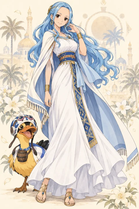 Nefertari Vivi角色示意插画