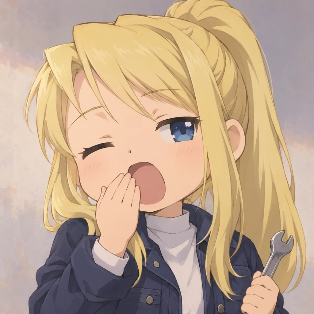 Winry Rockbell AI 辅助角色插画