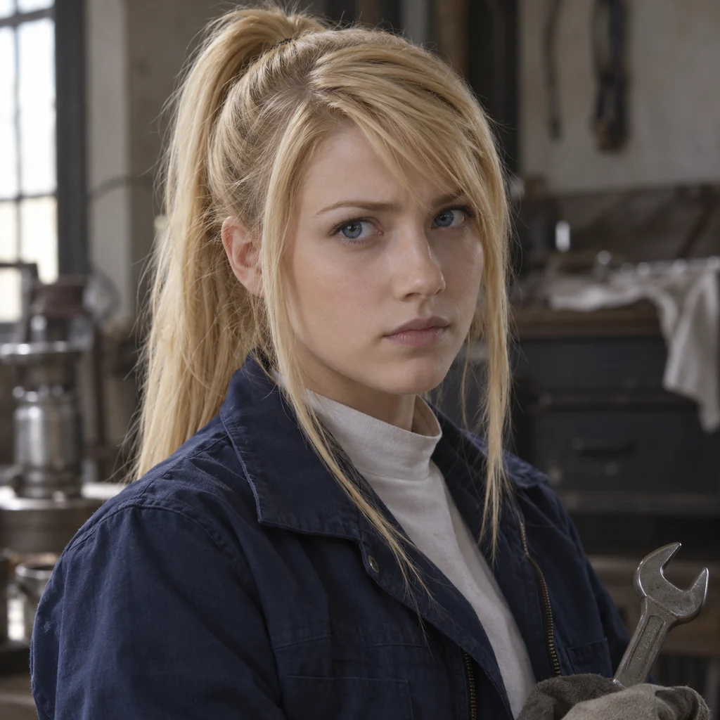 Winry Rockbell live-action AI portrait