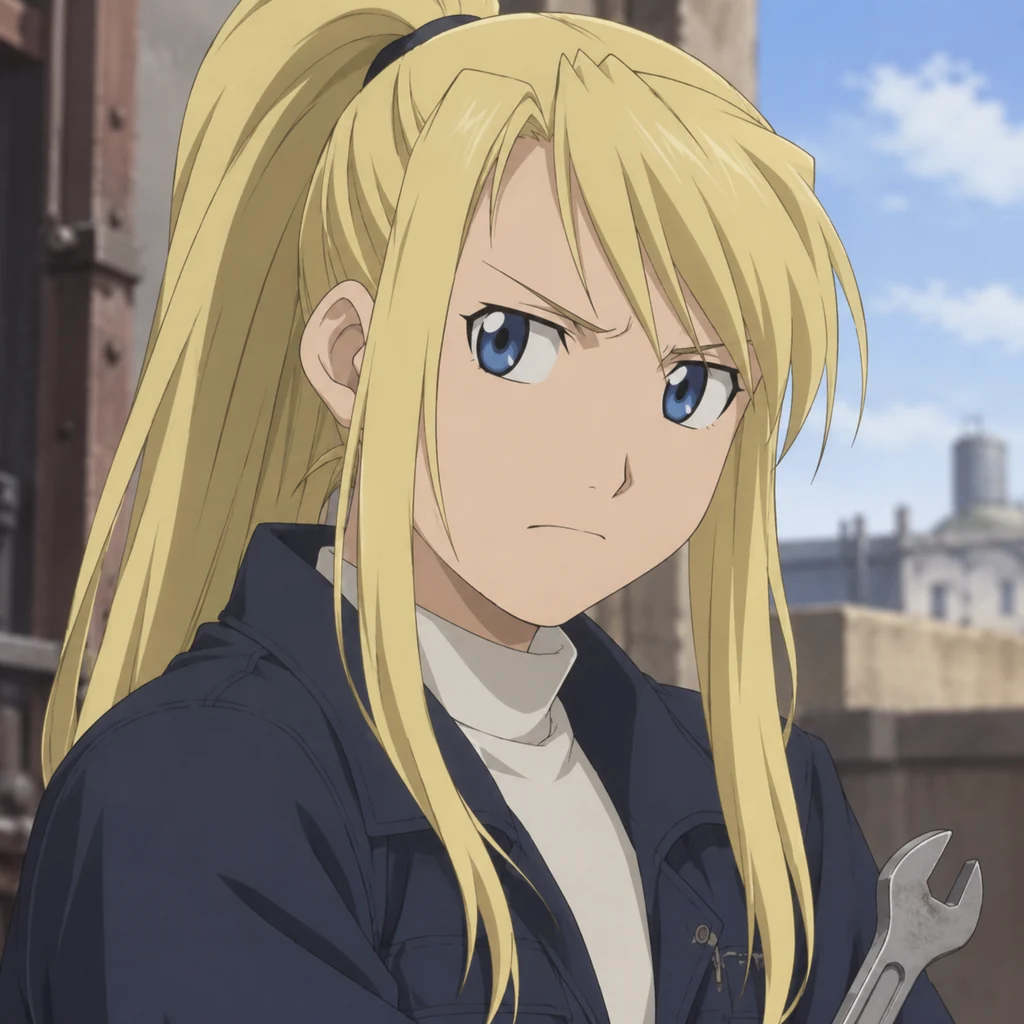 Winry Rockbell AI 辅助角色插画