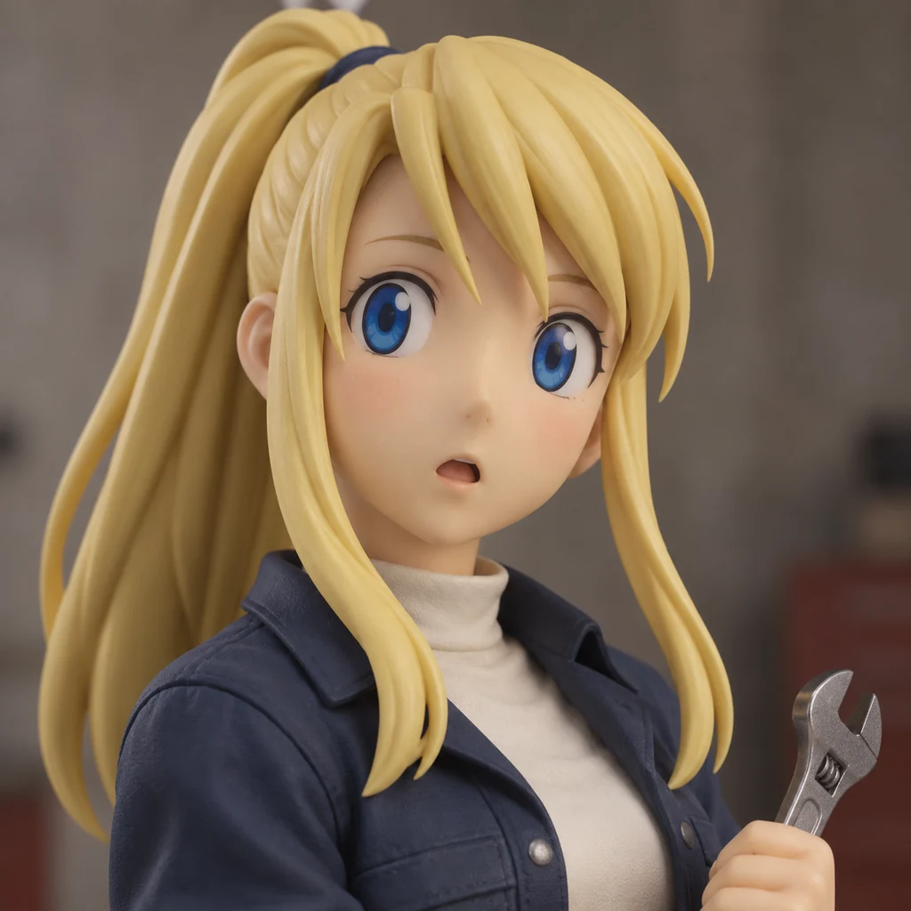 Winry Rockbell AI 辅助角色插画