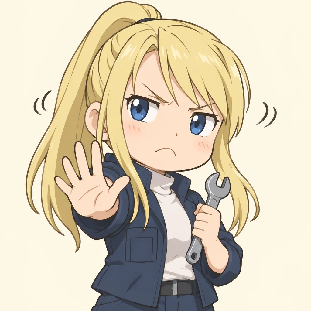 Winry Rockbell 表情包 8