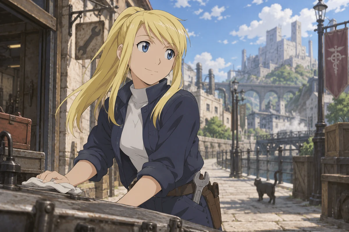 Winry Rockbell AI 插画