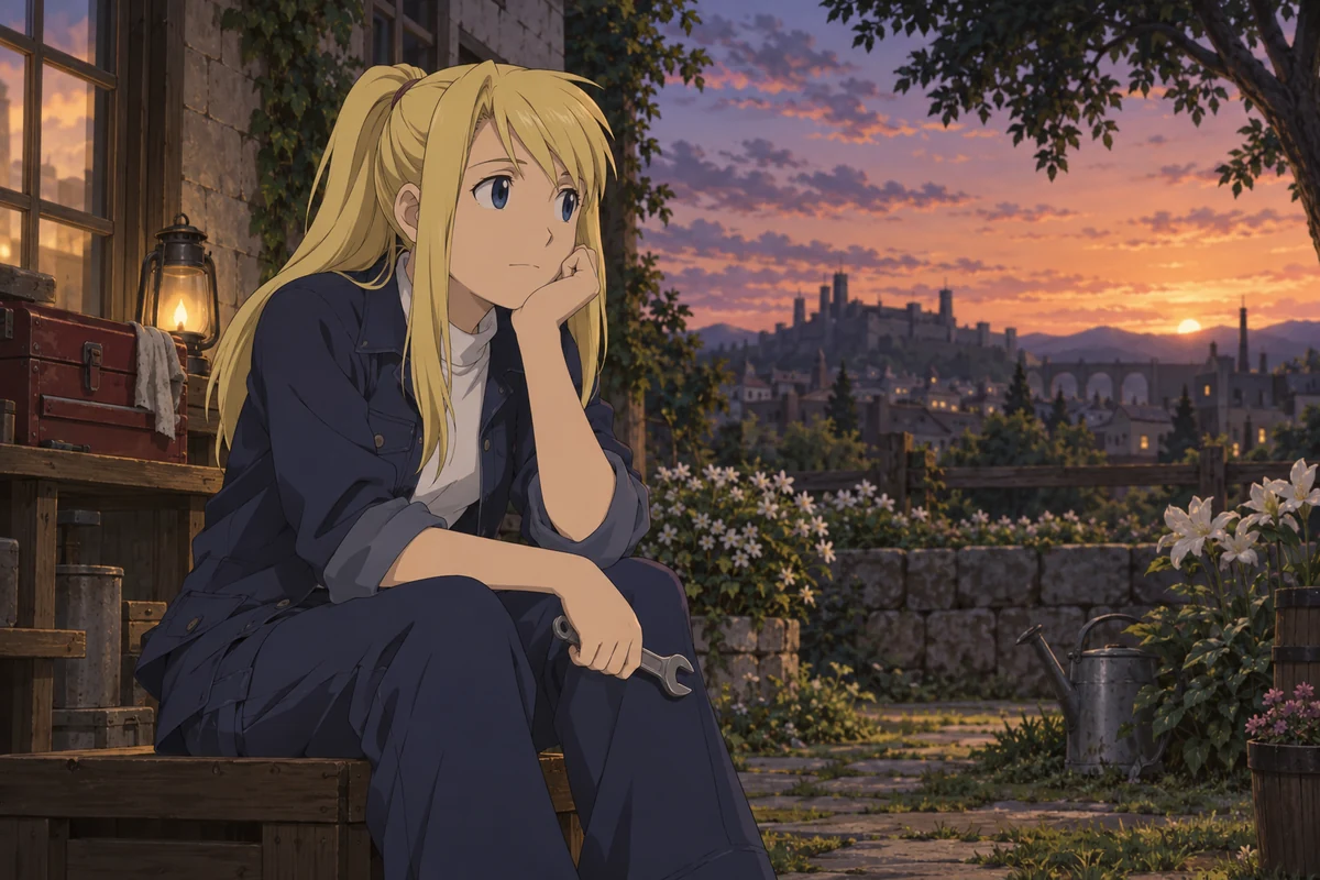 Winry Rockbell AI 插画