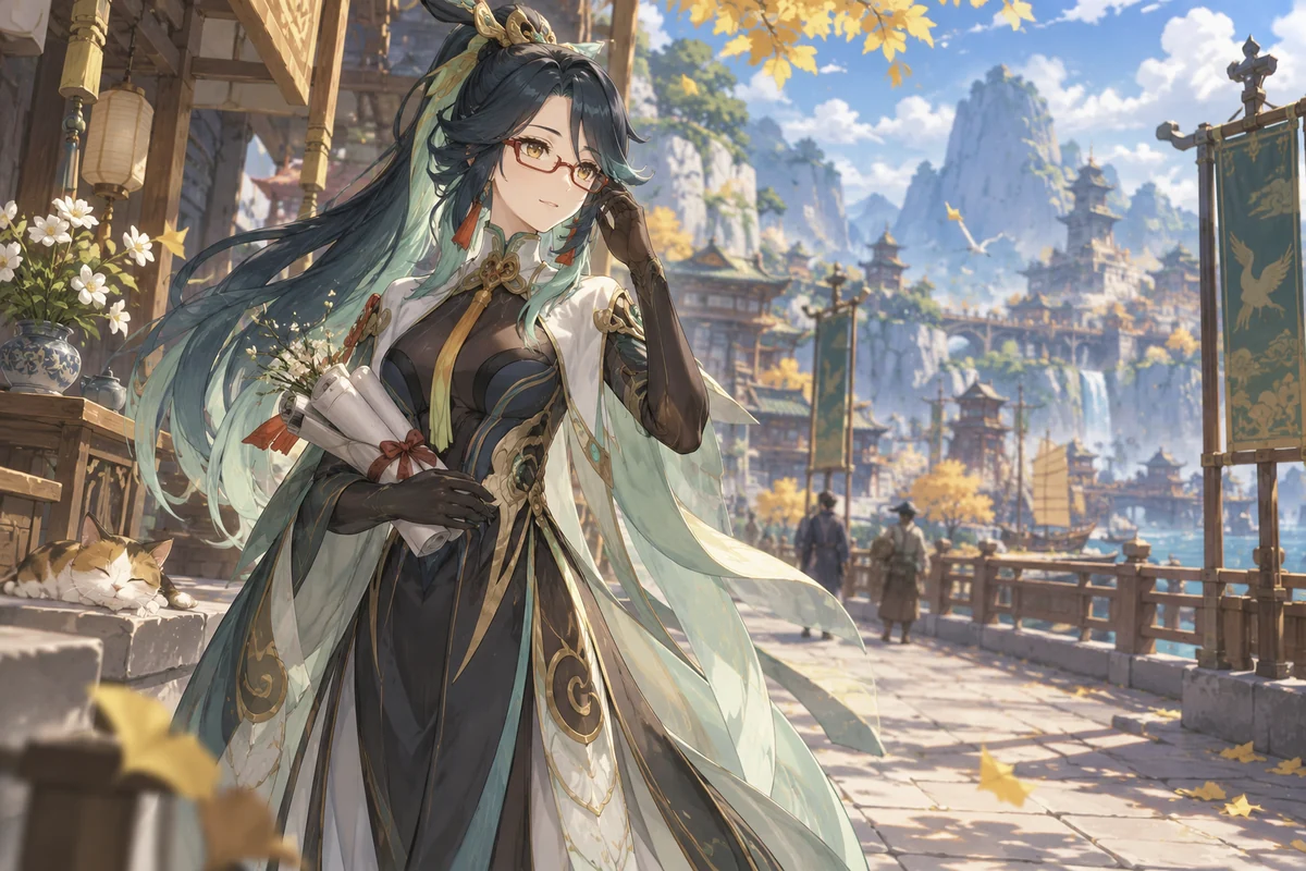 閑雲 AI 插画