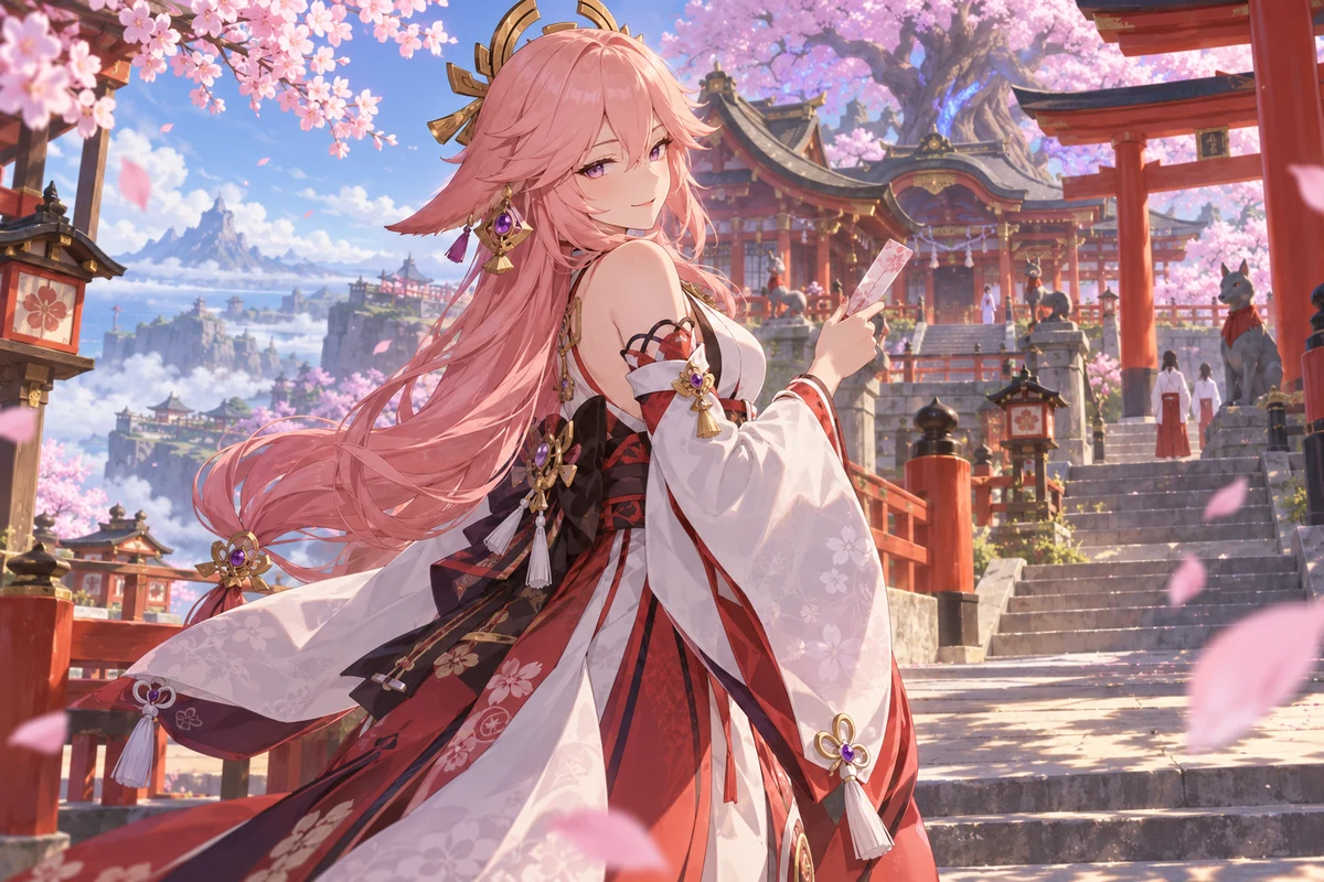 Yae Miko AI 插画