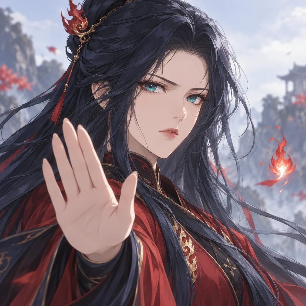 Yan Lingji AI 辅助角色插画